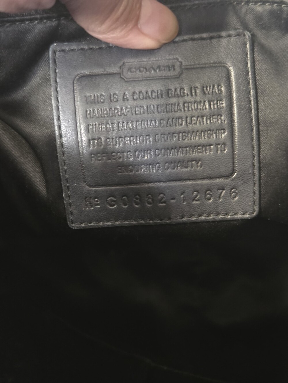 Coach Y2K Signature Large Hobo Bag no. 12676 in Black & BrownEUC - Picture 6 of 10